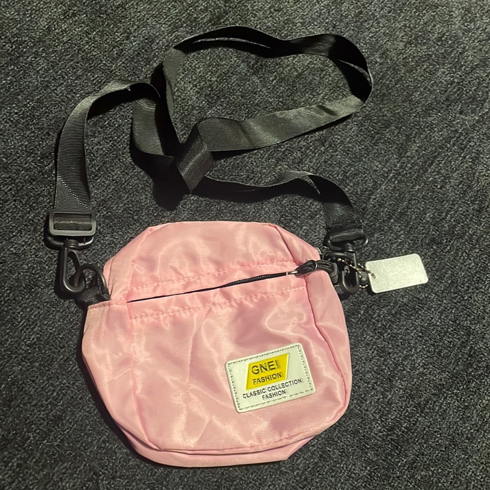 Pink cross body bag